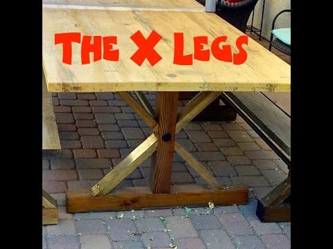 Homestead Farm Table X Legs, Part 1 of 2