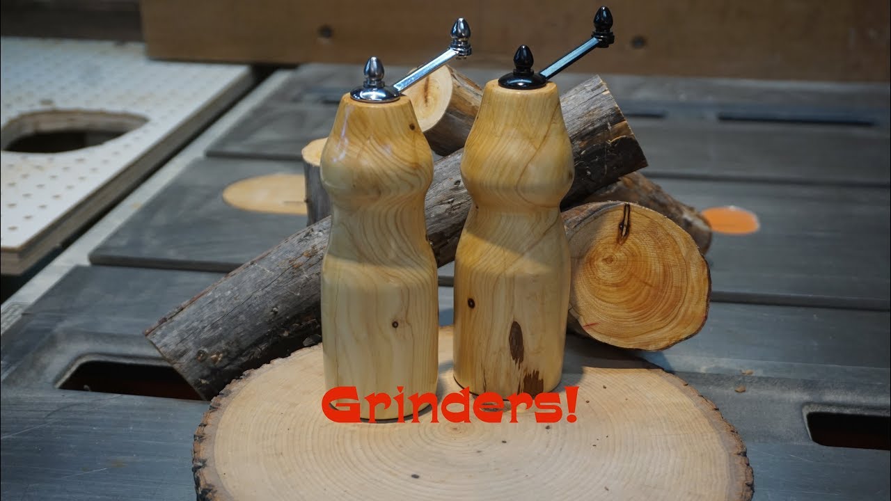 Salt N Pepper Grinders from back yard tree! Littlewierdshop