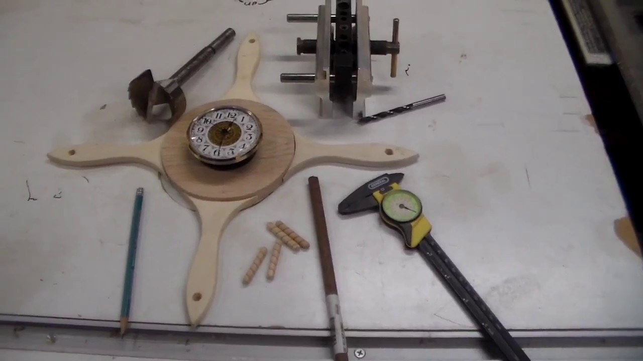 Funky! Paintbrush Hack! Brush handle wall clock build.