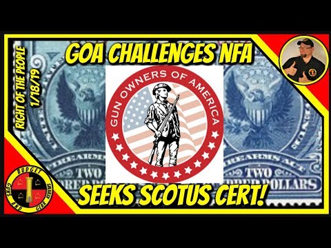 GOA challenges NFA; Report Says Background Checks Are Worthless; More!