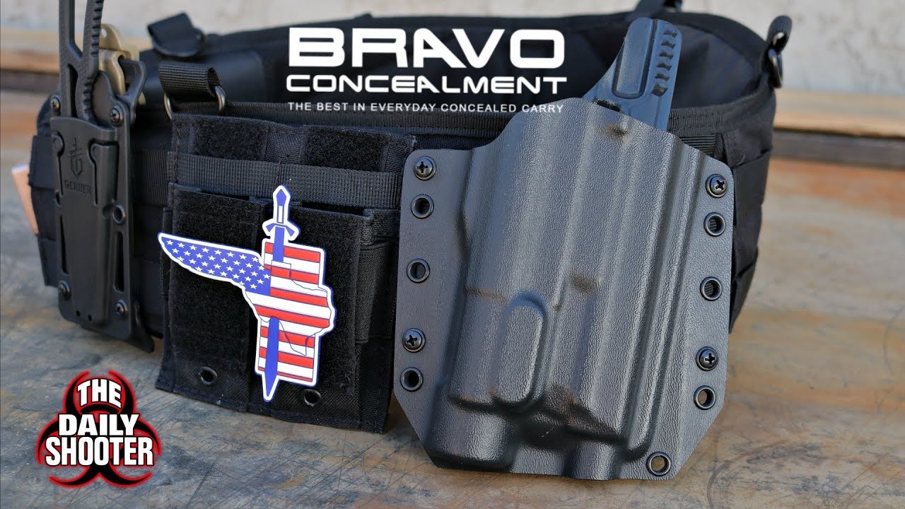 This is a review of a Bravo Concealment Light Bearing Holster. 