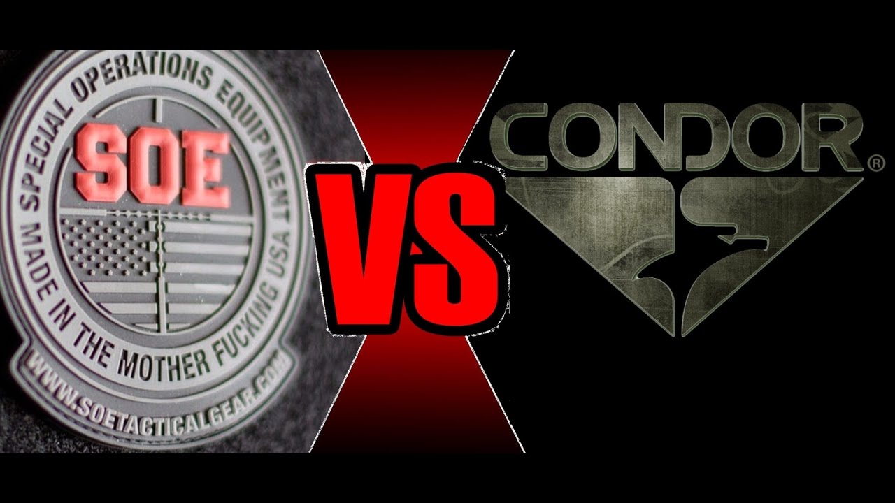 SOE vs Condor Tactical Gear Shotgun Velcro backed card