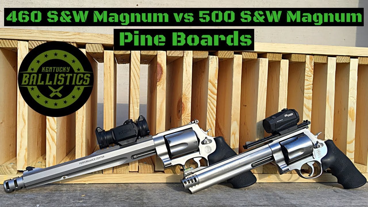 460 S&W Magnum vs 500 S&W Magnum (Ballistics Gel)