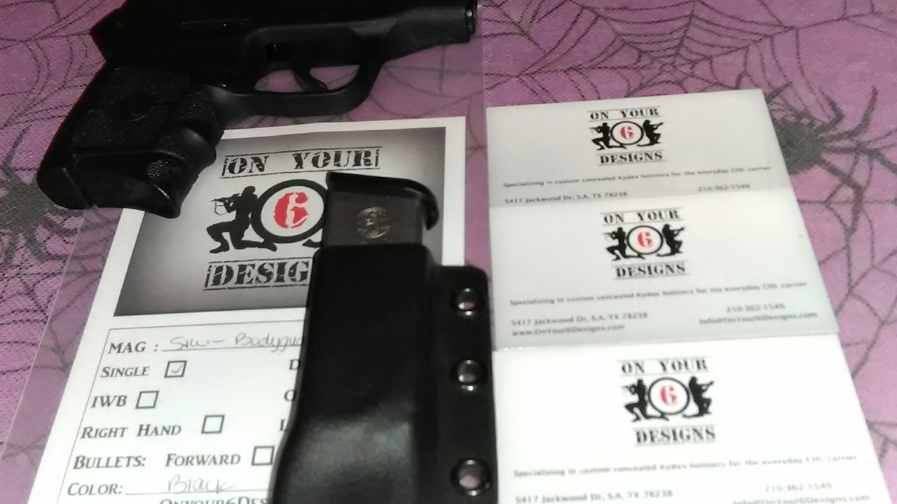 On Your 6 Designs Bodyguard .380 Magazine Holster Unboxing