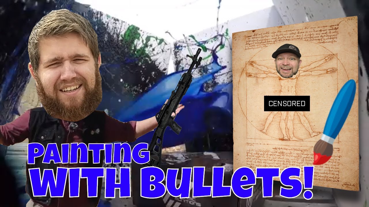 Painting with bullets! We'll show you how!