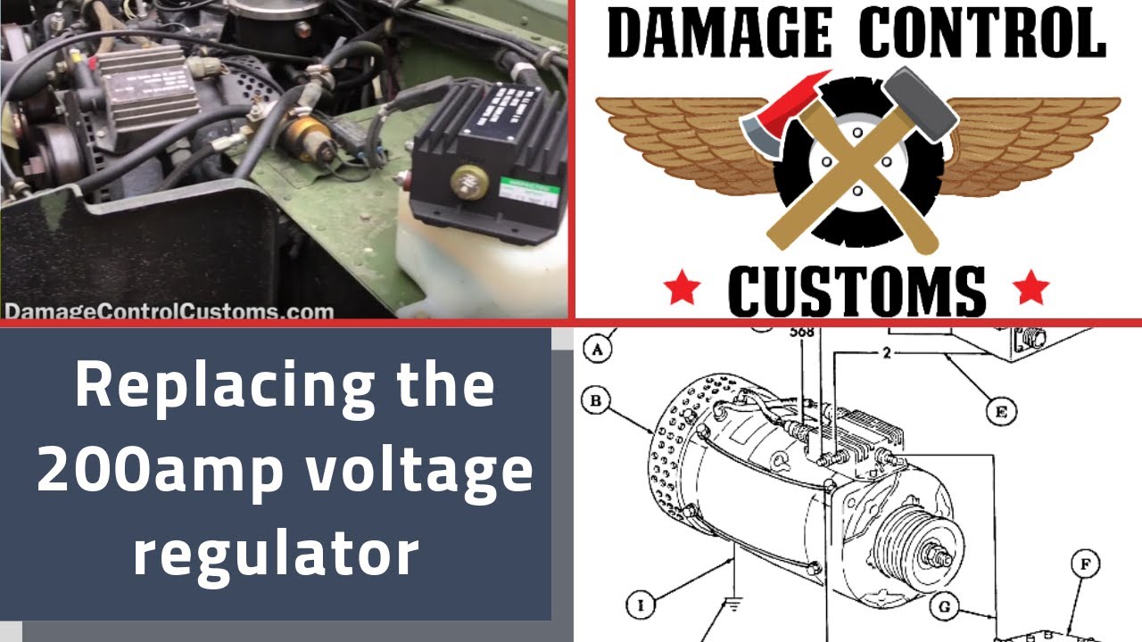 Replacing the 200amp Voltage Regulator - HMMWV won't charge HUMVEE 1045 M998 Hummer