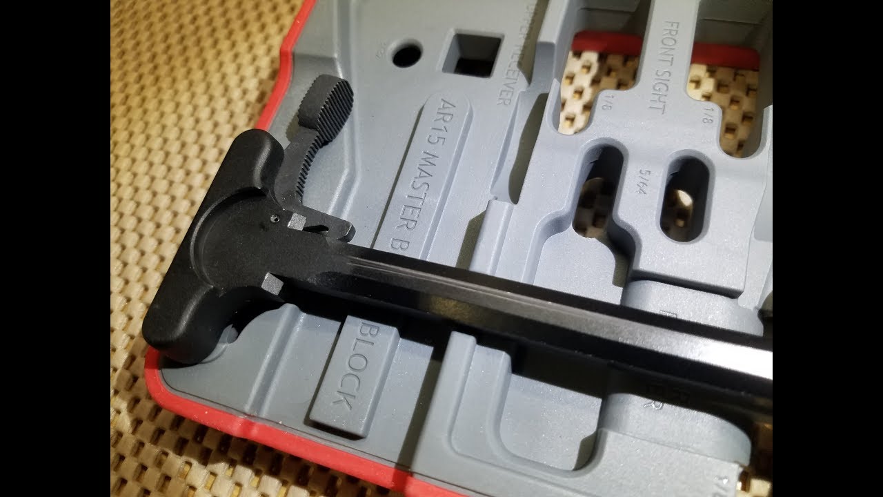 Extended Latch Install AR-15 Charging Handle w/Tip for roll pin