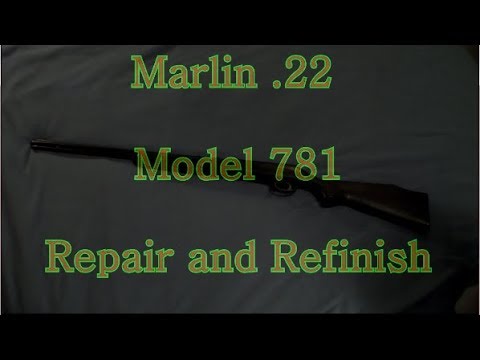 Repairing and Refinishing an Old Marlin .22 Rifle. Part 1 - The Stock