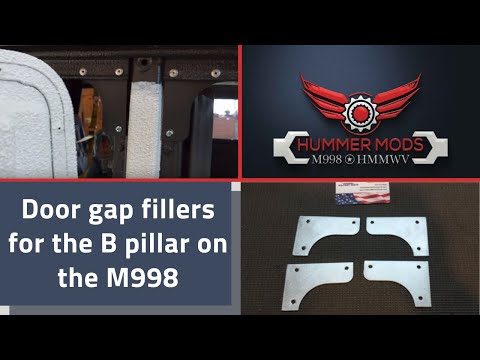 Door Gap Fillers for the B pillar on the HMMWV, Hummer H1 , or Humvee Hard Top 🇺🇸