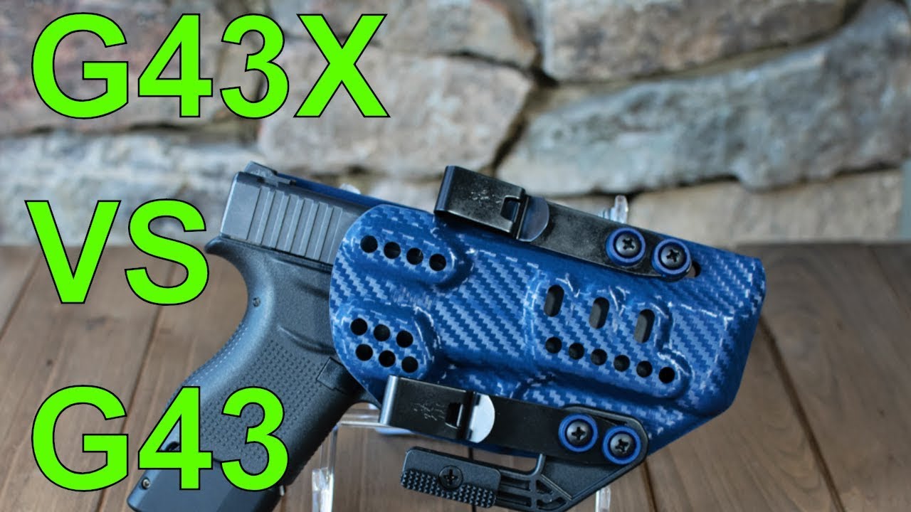 Size Comparison: Glock 43x vs Glock 43