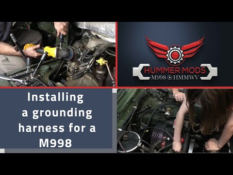 DIY Electrical Solution - Installing a grounding harness for a HMMWV HUMVEE M998 Hummer