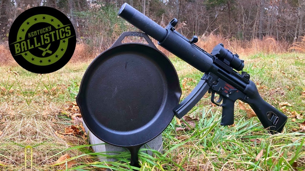 Can A Cast Iron Skillet Stop An MP5? (Full Auto Friday)