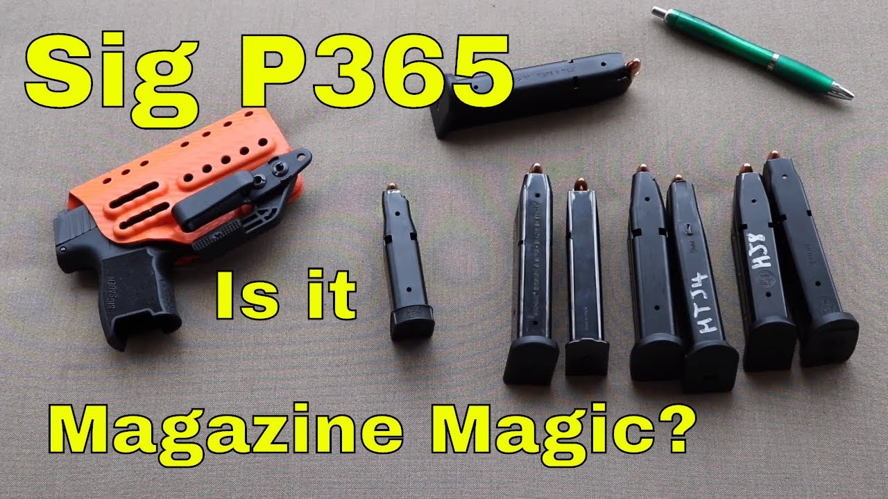 Sig P365 15 Round Magazine Comparison