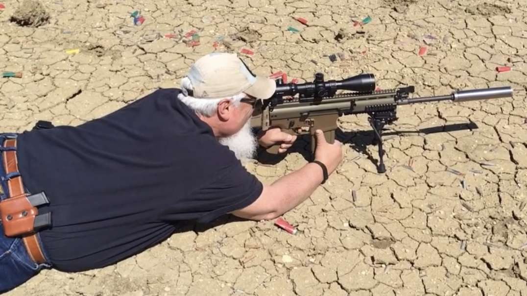 FN SCAR 17S suppressed with home-made Form 1 suppressor
