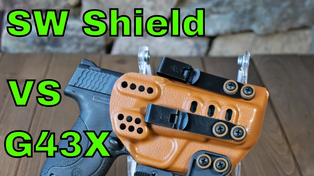 Size and Trigger Comparison: Glock 43X vs SW Shield