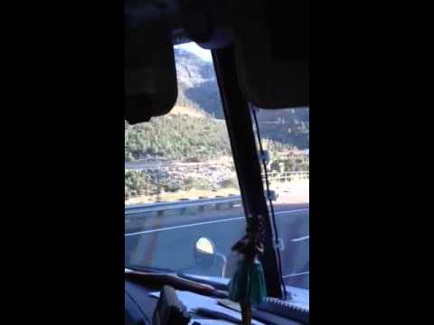 Truck trip through Apache canyon