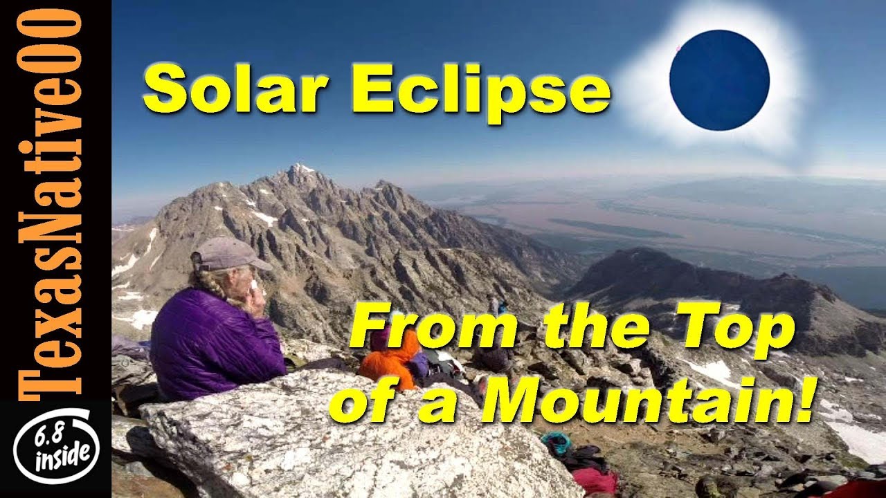 Solar Eclipse Seen from the Teton Mountain Range