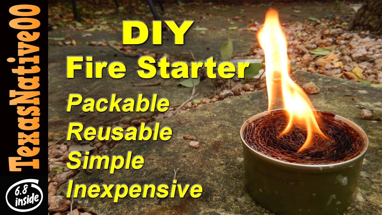 Fire Starter Made with Household Waste - Keeps Forever