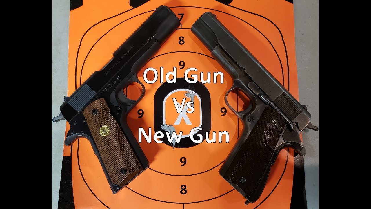 100 year old 1911 vs a new(ish) 1911 accuracy test