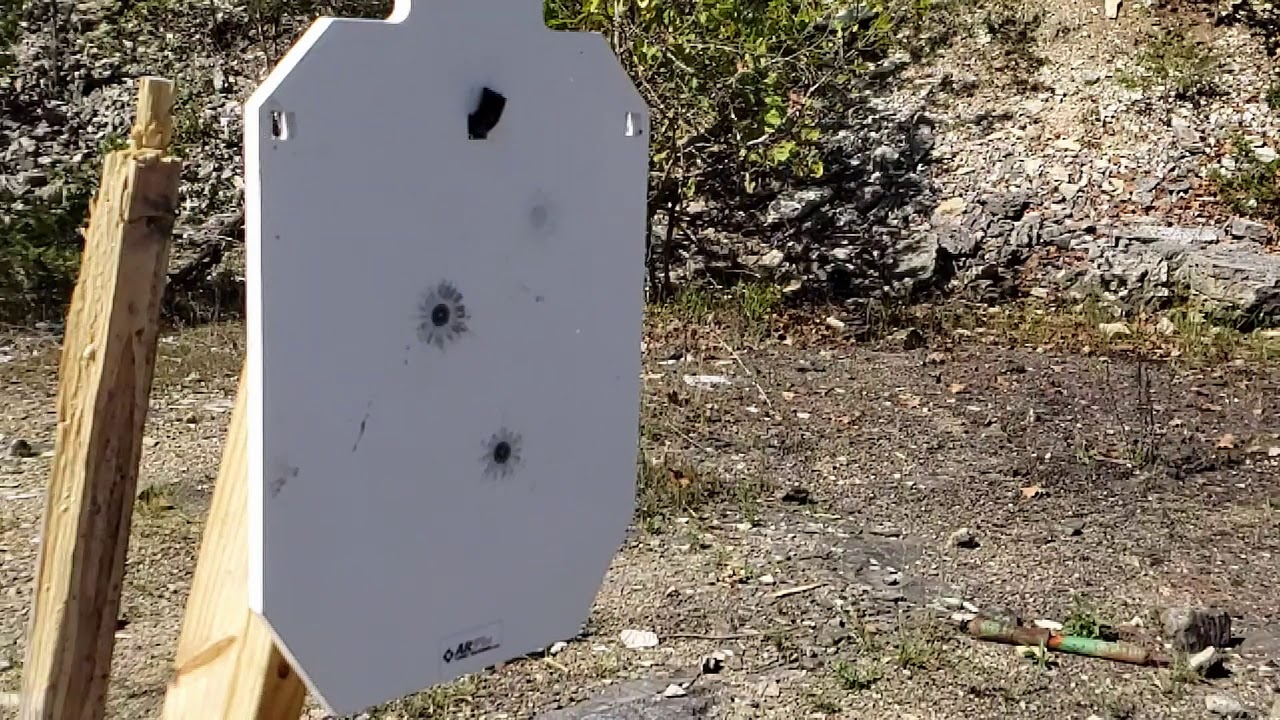 Bullet hitting steel target in slow motion (960fps)