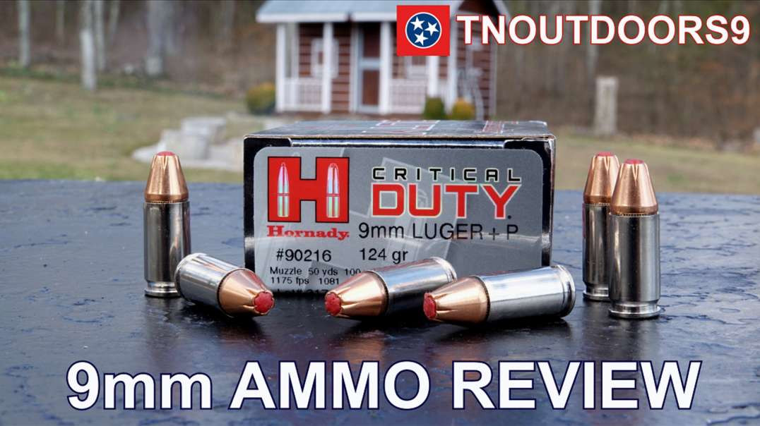 9mm +P 124 gr Hornady Critical Duty Ammo Review.