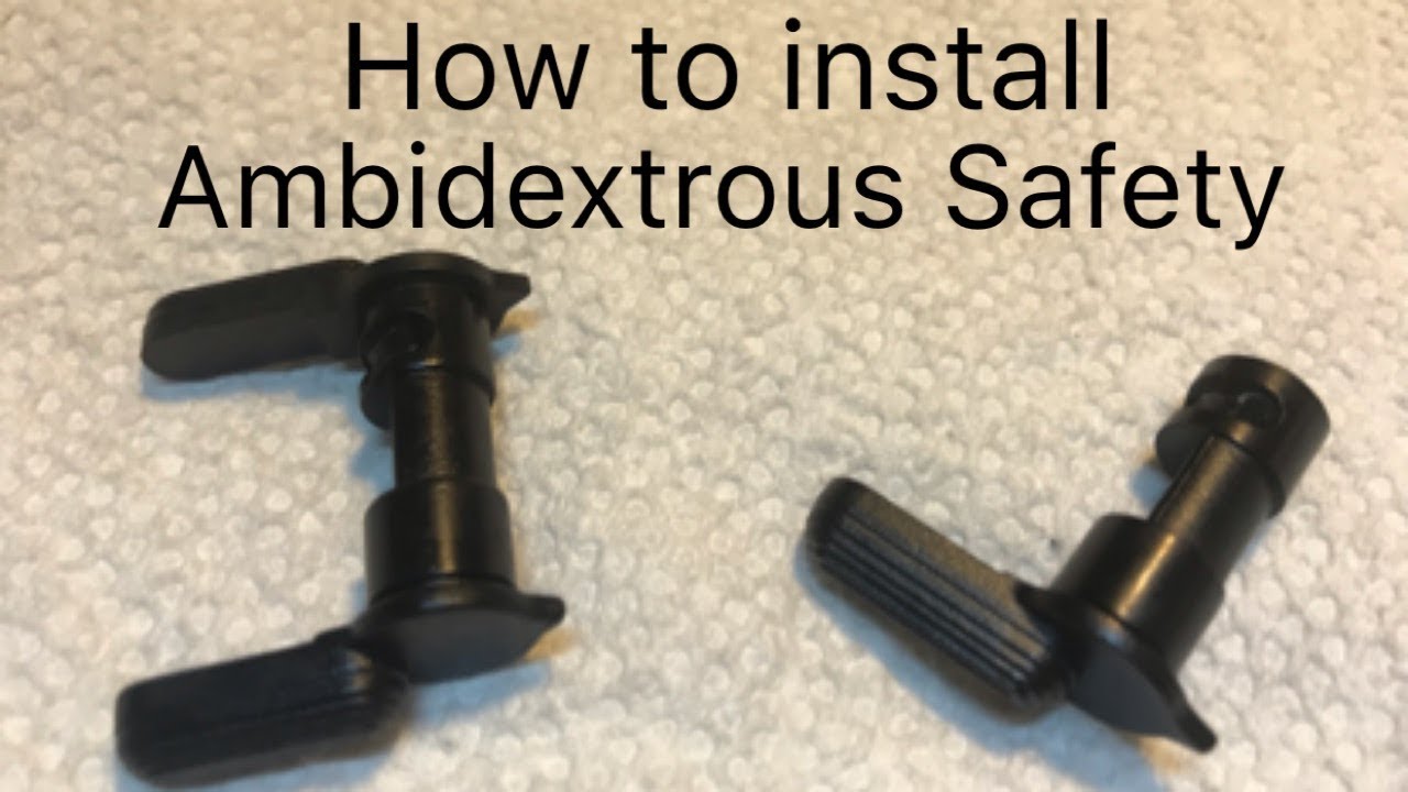 How to put a Ambidextrous Safety Selector  in your AR15.