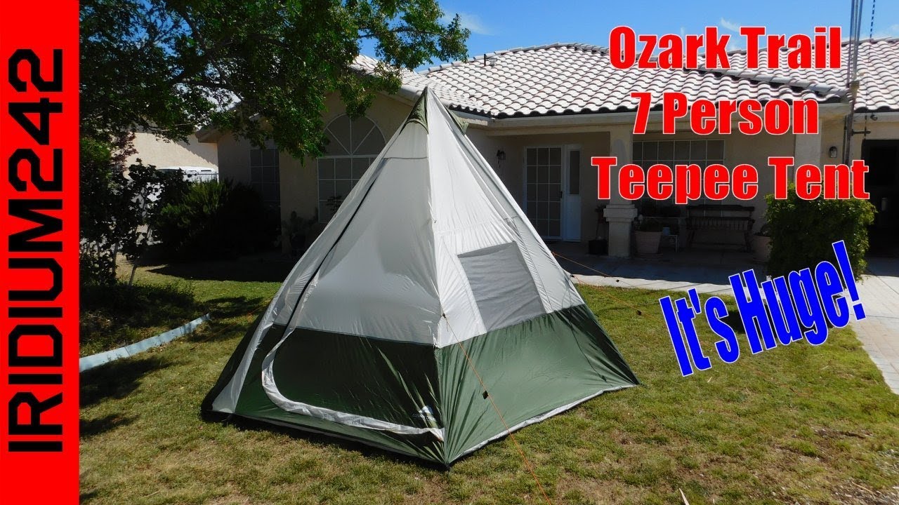 Ozark Trail 7 Person Teepee Tent: Its Huge!