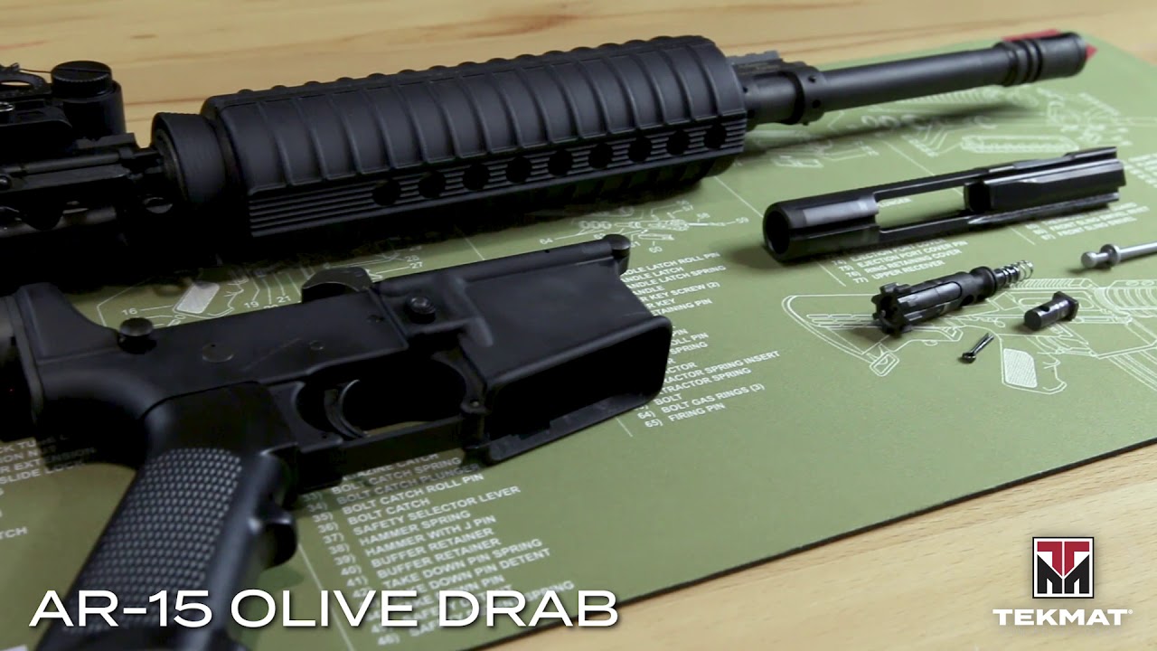 TekMat Original AR-15 Olive Drab Gun Cleaning Mat | TekMat Product Shorts