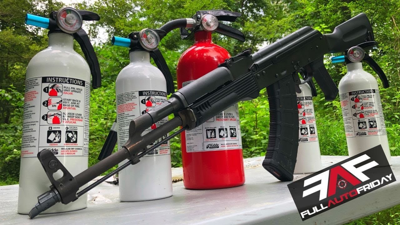 Full Auto Friday! AK-47 vs Fire Extinguishers!