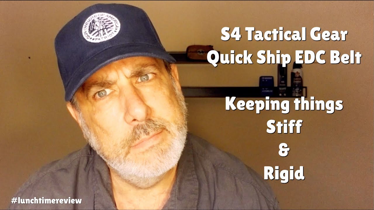 S4 Tactical Gear Quick Ship Belt - Keeping Things Stiff & Ridgid