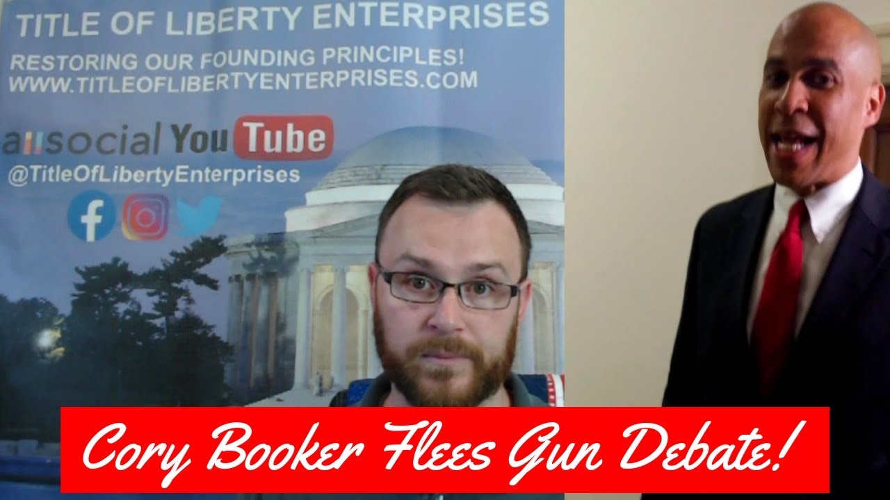Cory Booker Flees From Gun Control Debate!