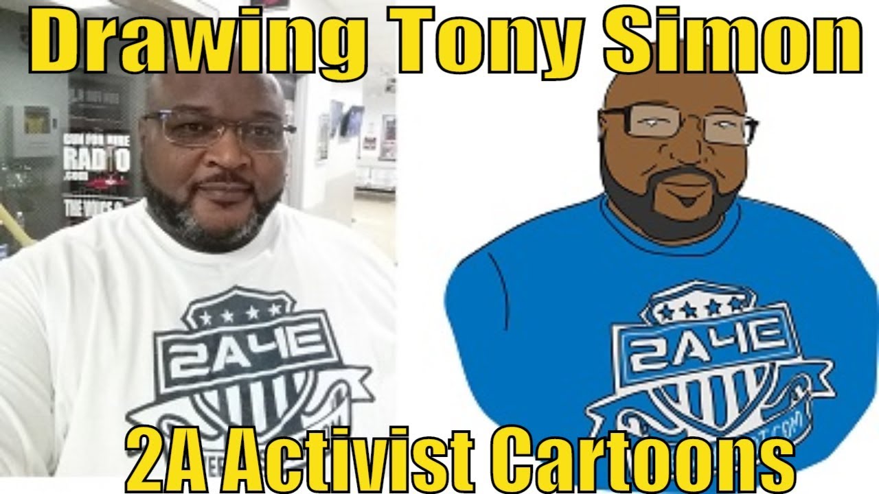 Drawing Tony Simon - 2A Activist Cartoon