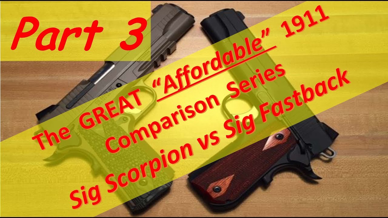 1911 Part 3 - Sig Scorpion .45 vs Sig Nitron Fastback