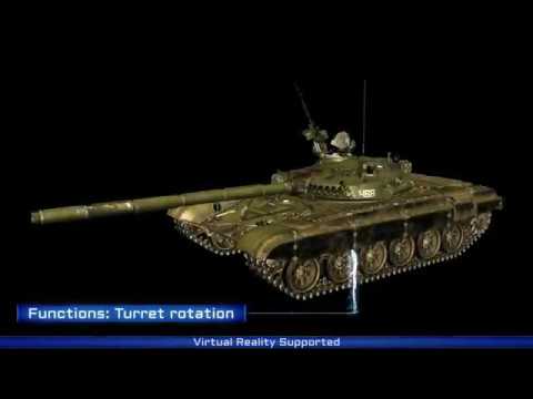 Battle tank T-72 - interactive 3D model in the World of Guns!