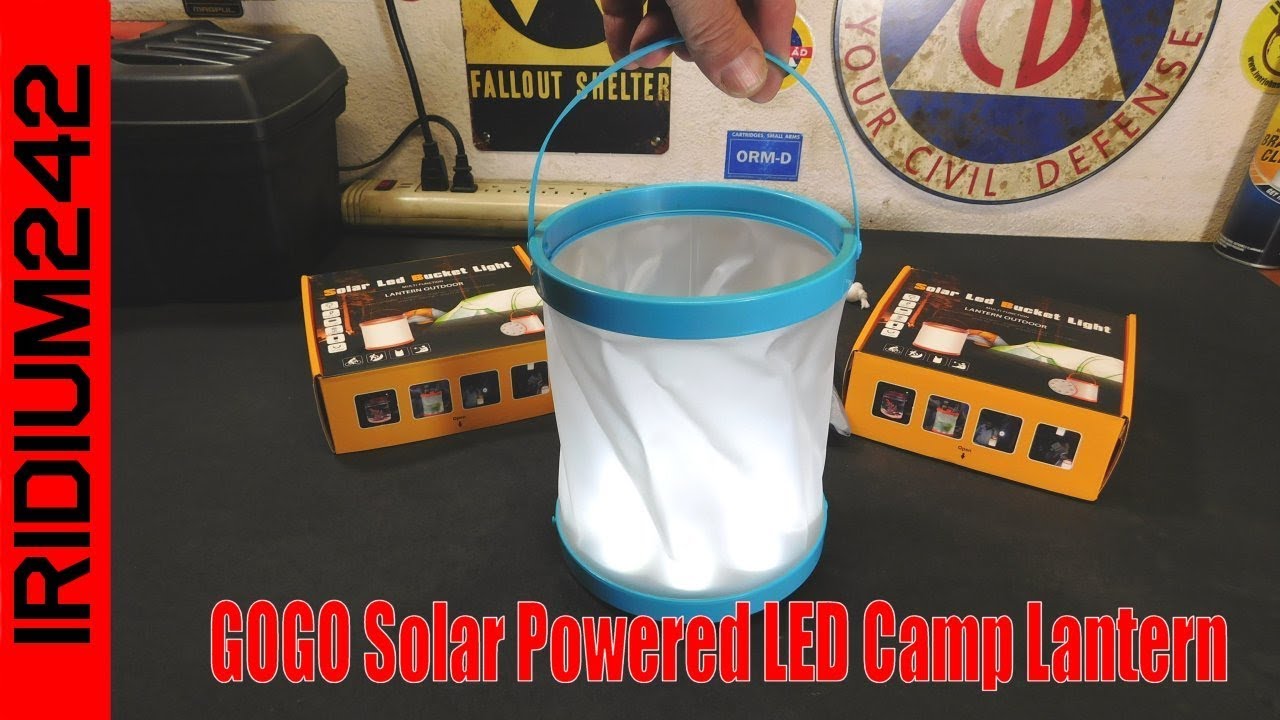 GOGO Solar Powered LED Camp Lantern