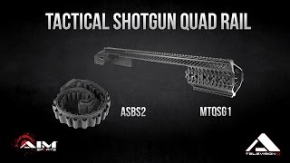 AIM Sports Inc. Tactical Shotgun Quad Rail and 56 Slot Bandoleer