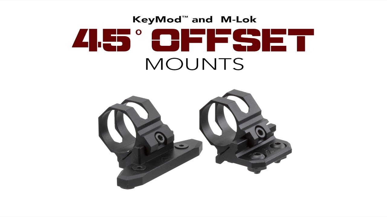 45 Degree Offset Mount - Offset Mount - Light Mount - Aim Sports Inc