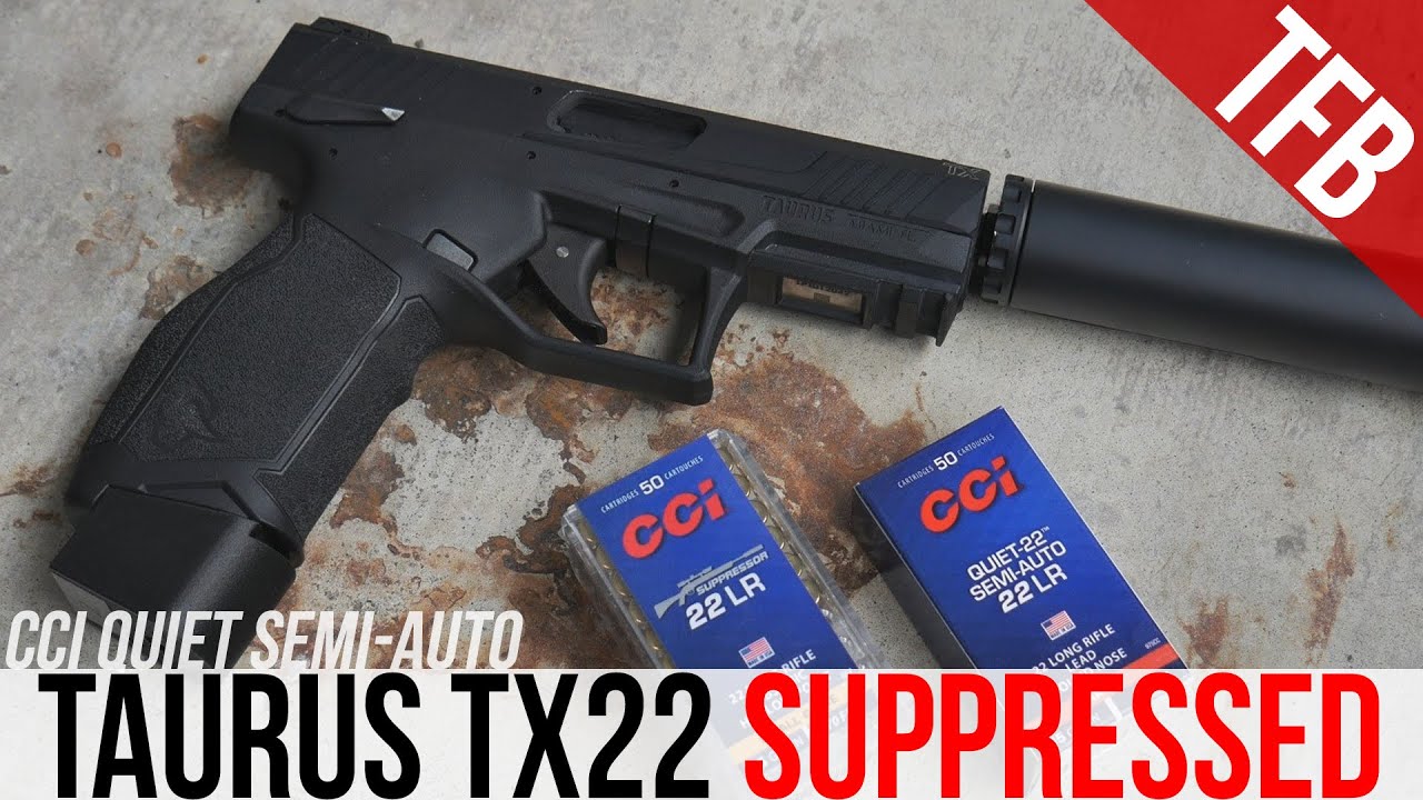 Cheapest Gun/Silencer Combo That Works: Taurus TX22 and CCI Quiet Ammo