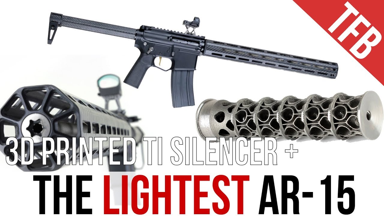 The World's Lightest AR-15: The ENYO + Titanium 3D-Printed Silencer