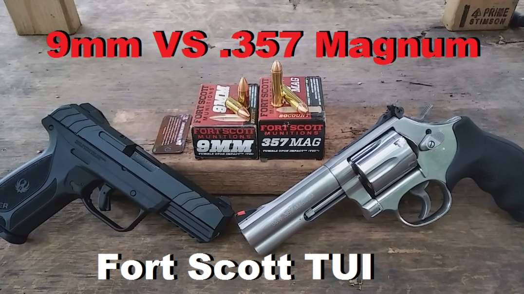 9mm Vs .357 Magnum Episode 6. Fort Scott TUI (Tumble Upon Impact)