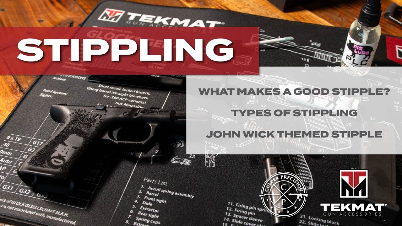 Types of Gun Stipples  | Featuring John Wick Themed Glock