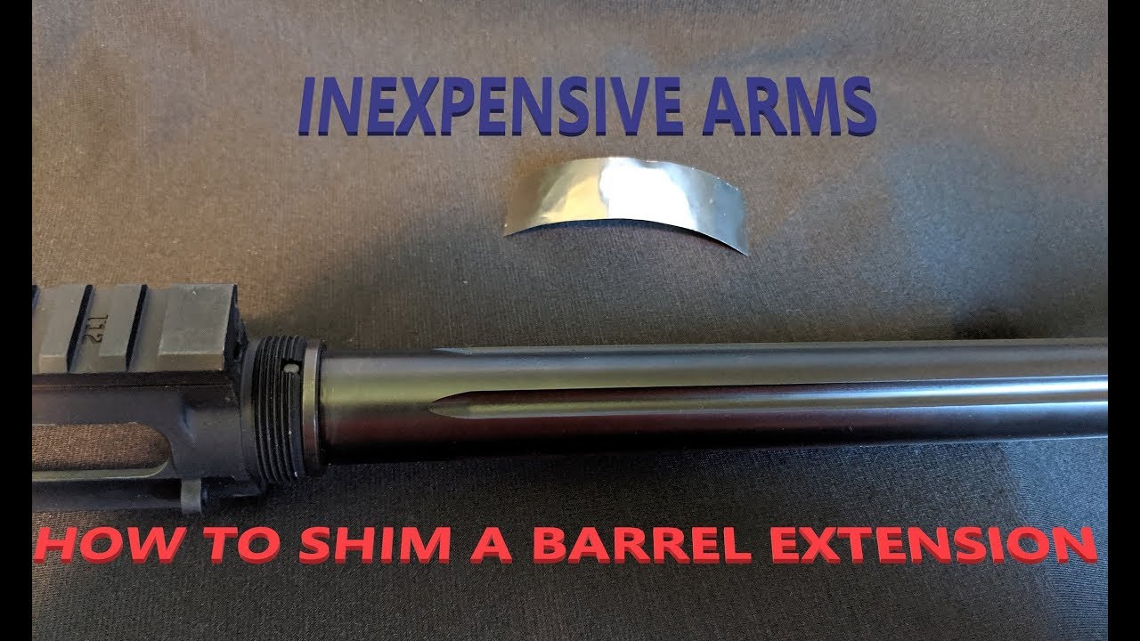 Accurizing the AR15 on the cheap: How to shim a barrel extension for a tight fit.