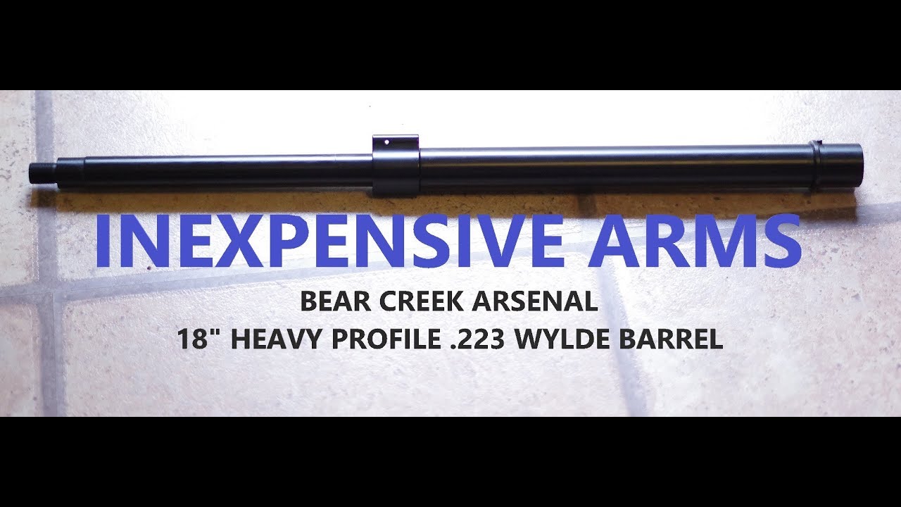 Testing the Bear Creek Arsenal Heavy Profile 1:7 twist  .223 Wylde 18