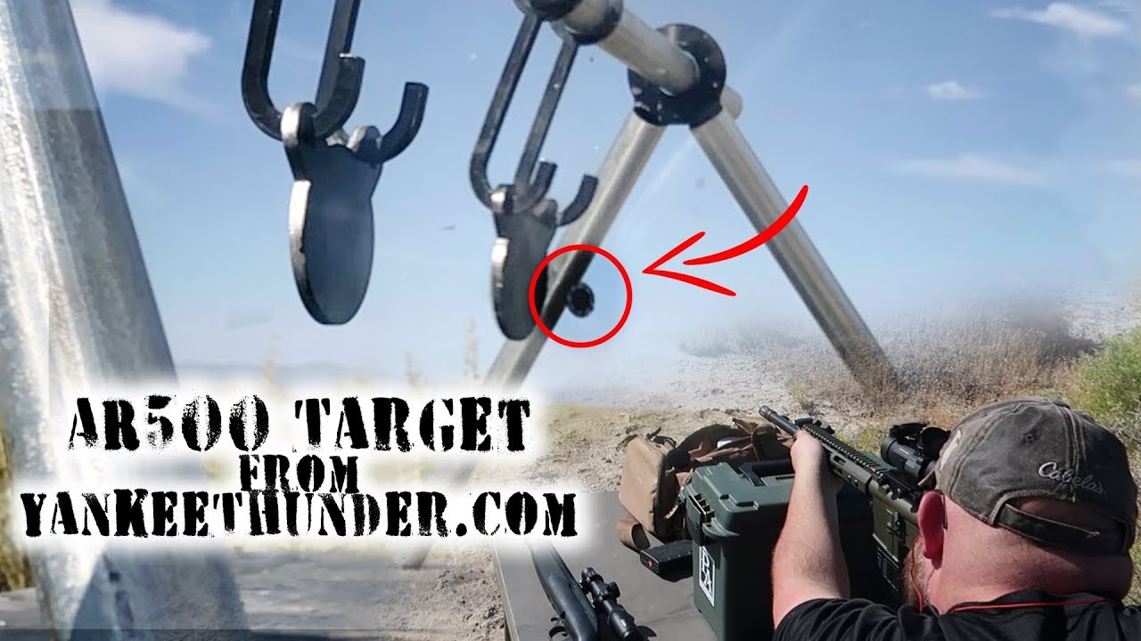 AR500 Steel Plate Target Shooting with the Hand N' Hook Set from Yankee Thunder