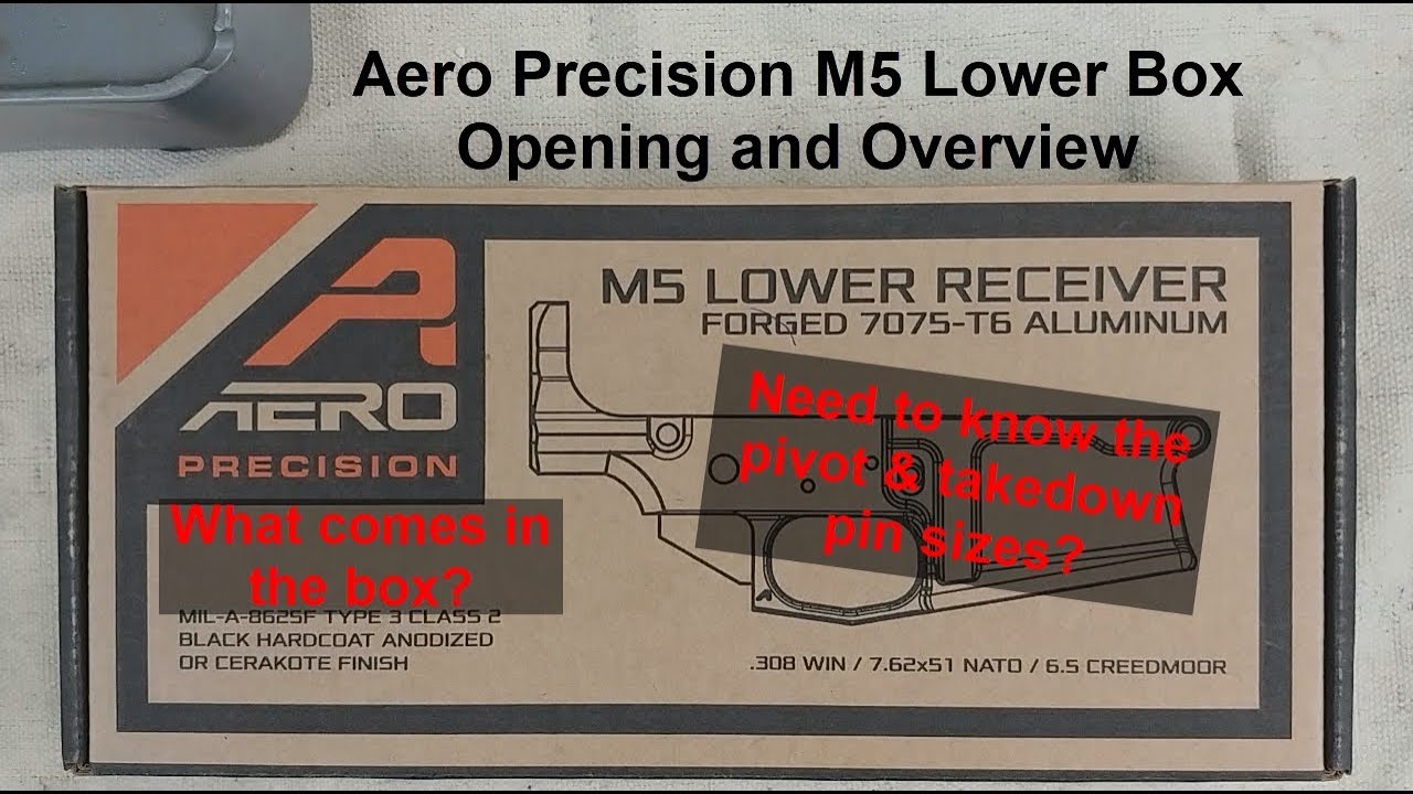 Box Opening and overview of Aero Precision M5 lower receiver