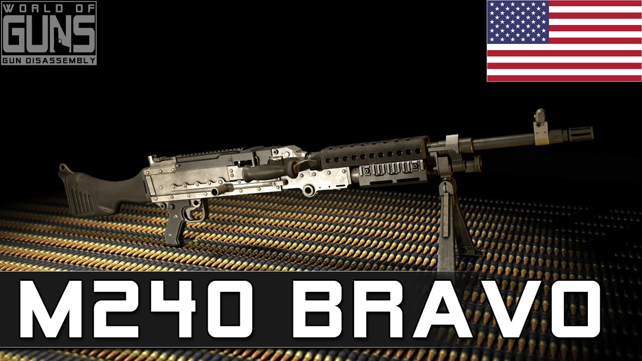 How does M240 B machine gun work?