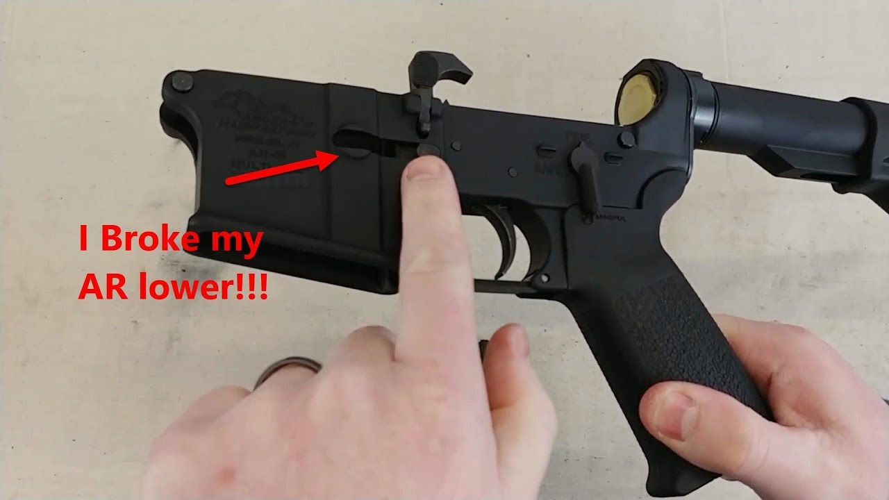 How I fixed my CA legal AR15 lower with mag lock