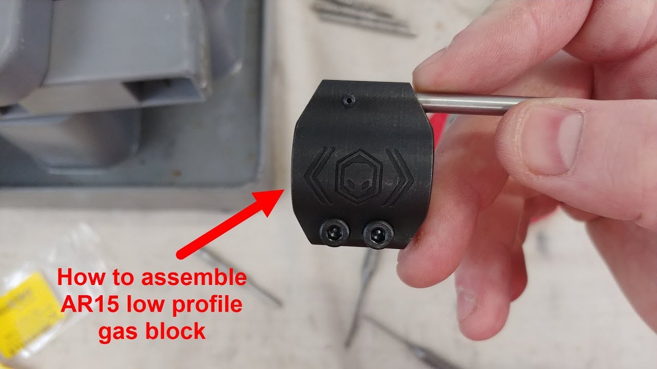 How to assemble AR15 low profile gas block