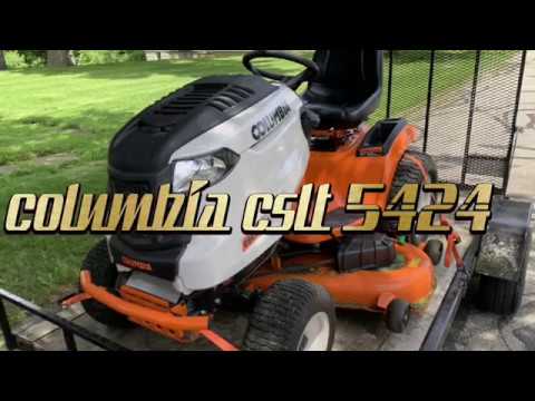 Columbia Cslt 5424 Lawn tractor in action