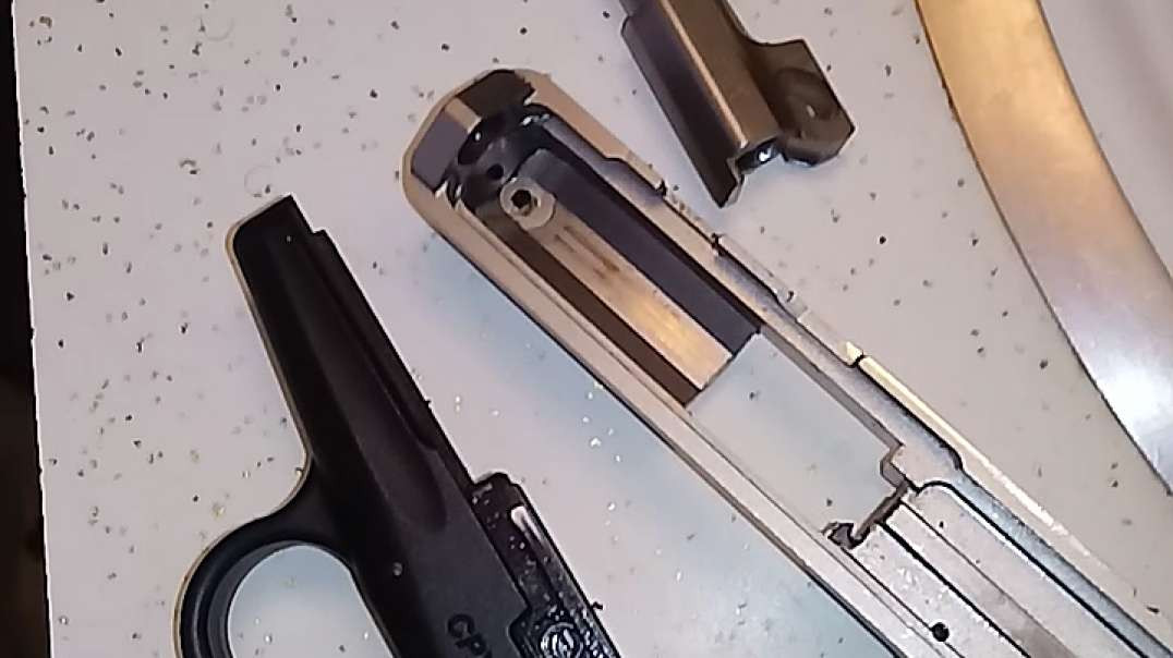 Disassembled SCCY cpx-2 firearm
